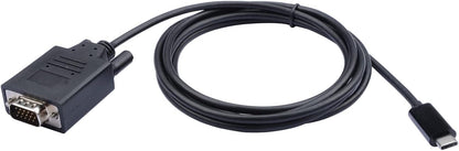 V7 V7UCVGA-2M - Cable adaptador USB-C a VGA, 2 m, color negro