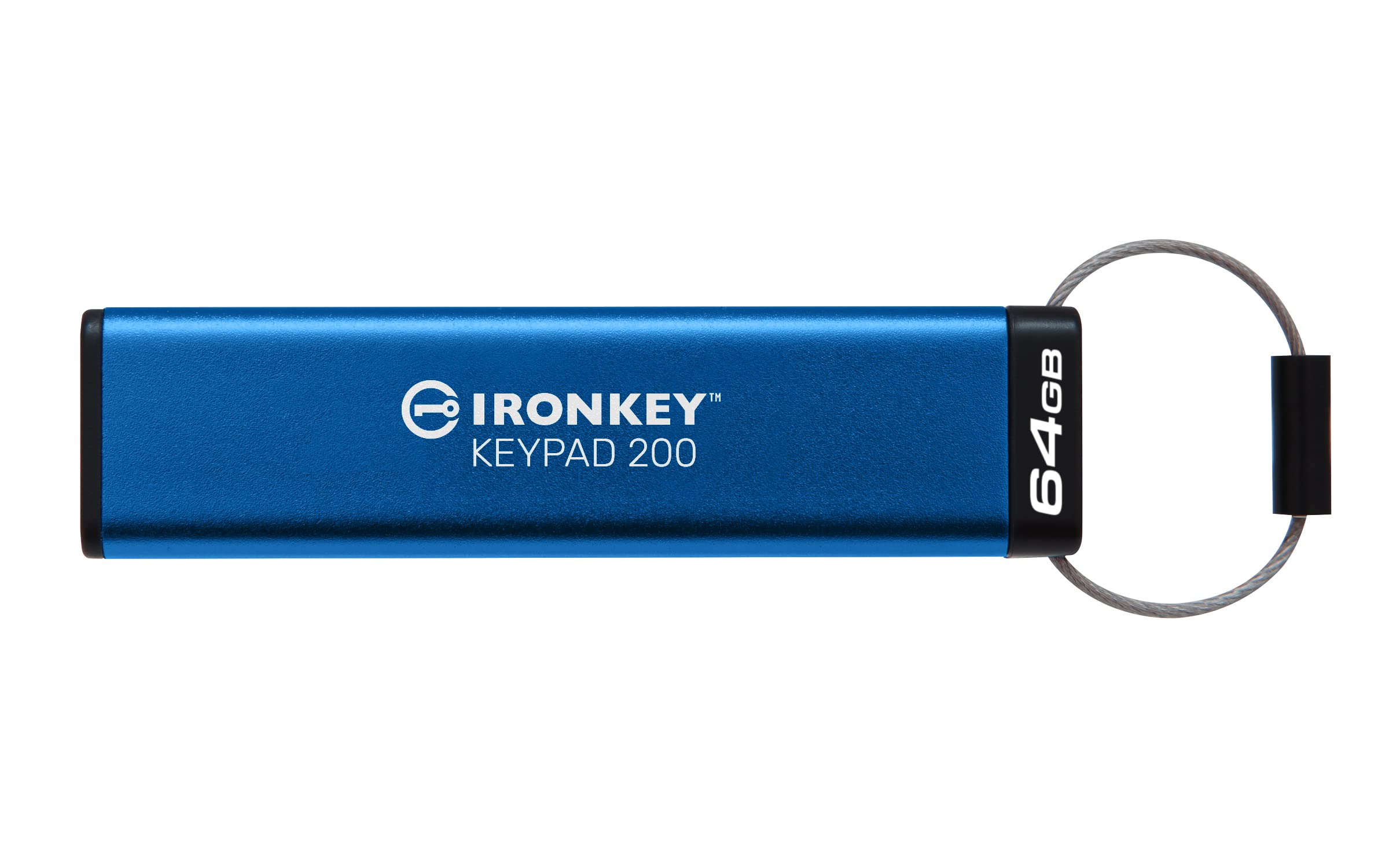 Kingston IronKey Keypad 200 Type -A hardware-encrypted USB Flash Drive FIPS 140-3 Level 3 (Pending) with XTS-AES 256-bit Hardware Encryption - IKKP200/