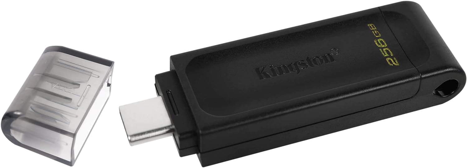 Kingston DataTraveler 70 - DT70/256GB Unidad Flash USB-C, Negro
