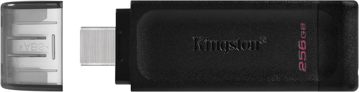 Kingston DataTraveler 70 - DT70/256GB Unidad Flash USB-C, Negro