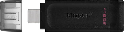 Kingston DataTraveler 70 - DT70/256GB Unidad Flash USB-C, Negro