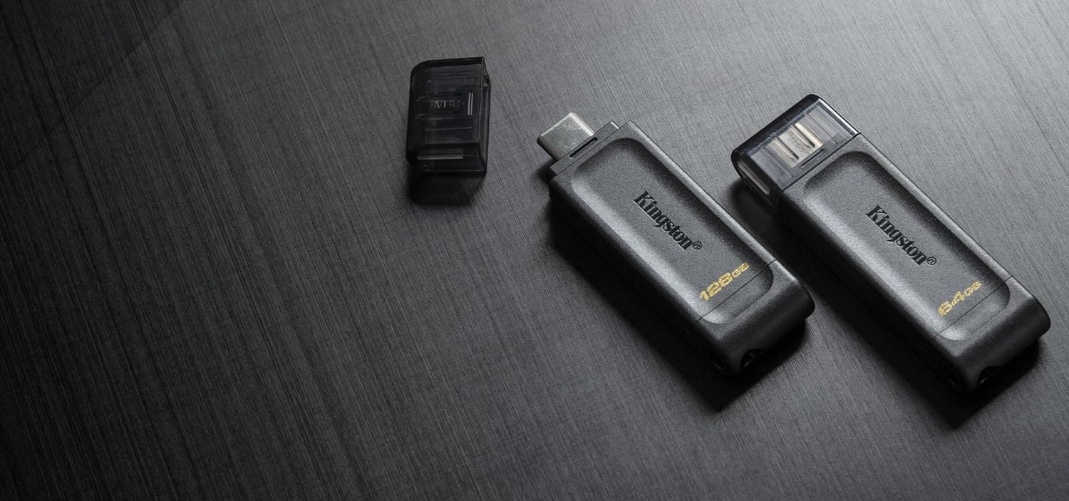 Kingston DataTraveler 70 - DT70/256GB Unidad Flash USB-C, Negro