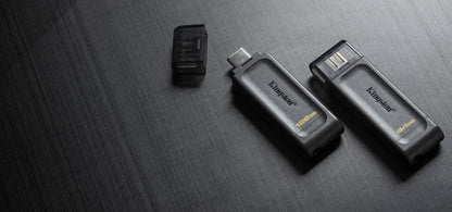 Kingston DataTraveler 70 - DT70/256GB Unidad Flash USB-C, Negro