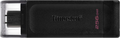 Kingston DataTraveler 70 - DT70/256GB Unidad Flash USB-C, Negro
