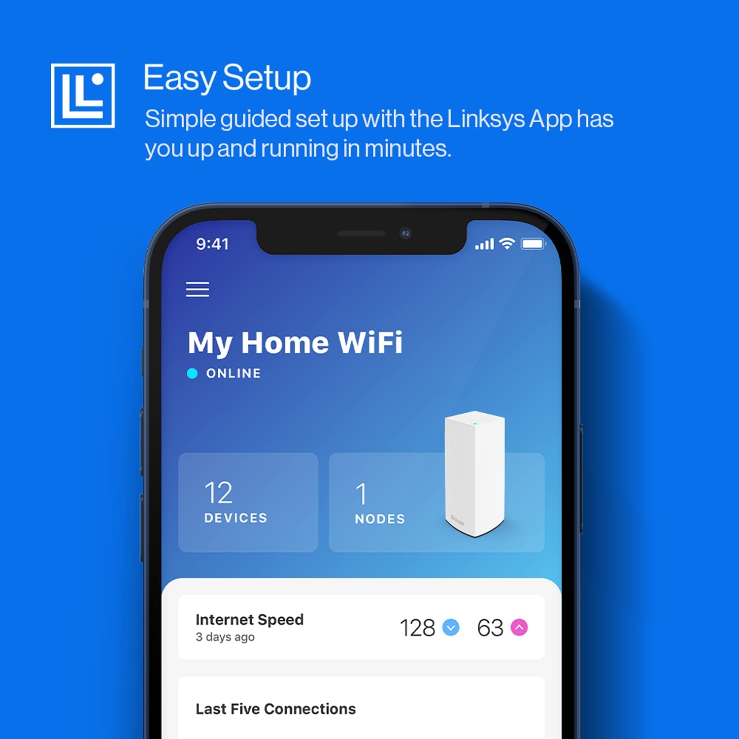 Linksys Atlas 6 Whole Home Mesh WiFi 6 System - Dual Band AX3000 Wireless Router - WiFi Extender with up to 3.0 Gbps Speed, 4x Faster for 25+ Devices & 2,000 sq ft Coverage - 1 Pack, White 1 Pack | 1-2 Bedrooms AX3000 | Dual-Band