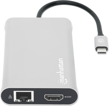 Manhattan USB-C PD 12-in-1 Docking Station with MST for THREE HDMI Monitors