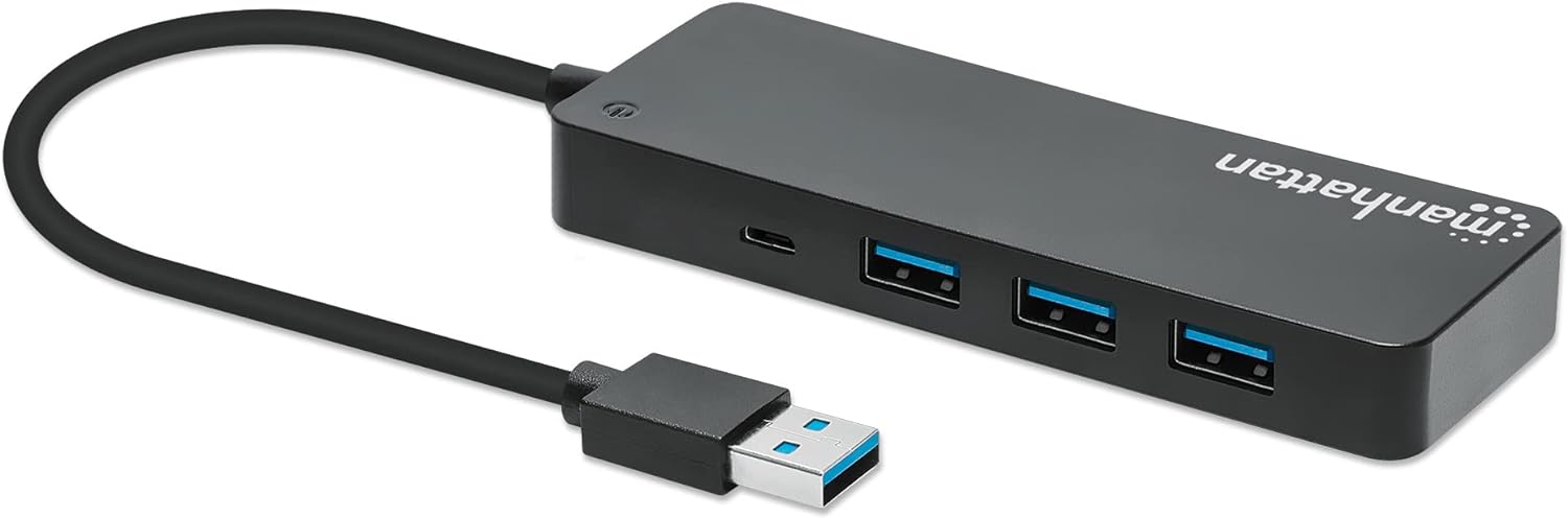 Manhattan 7-Port USB Hub A Male A Female 5Gbps Black