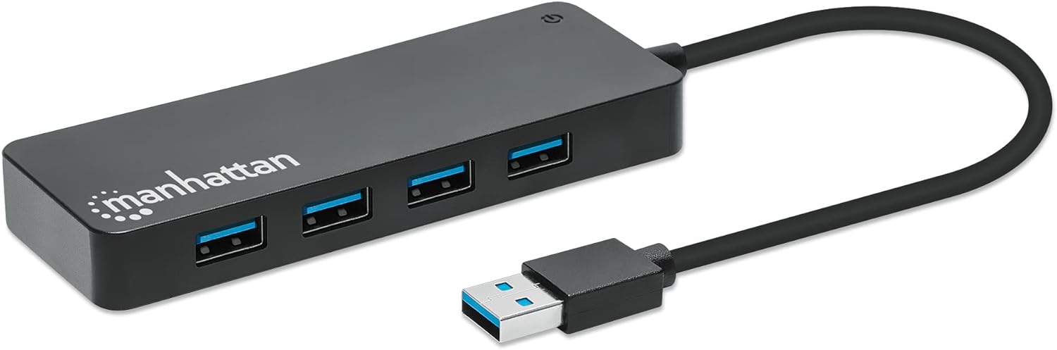 Manhattan 7-Port USB Hub A Male A Female 5Gbps Black