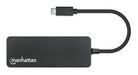 Manhattan 7-Port USB Hub C Male A Female 5Gbit/s Black