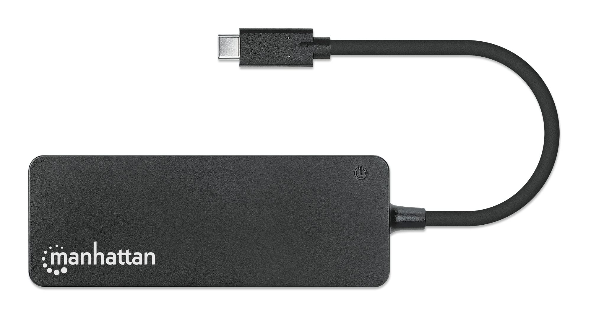 Manhattan 7-Port USB Hub C Male A Female 5Gbit/s Black