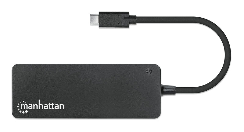 Manhattan 7-Port USB Hub C Male A Female 5Gbit/s Black