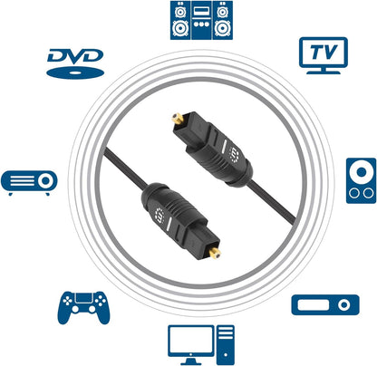 Toslink Digital Audio Cable 5M-M/M S/Pdif Goldplated