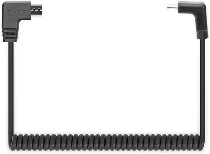 Manhattan Cable en espiral USB-C a Micro USB Cable de carga 1 m Negro