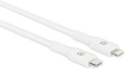 Manhattan 394512 USB-C™ to Lightning® Charge and Sync Cable 1m White