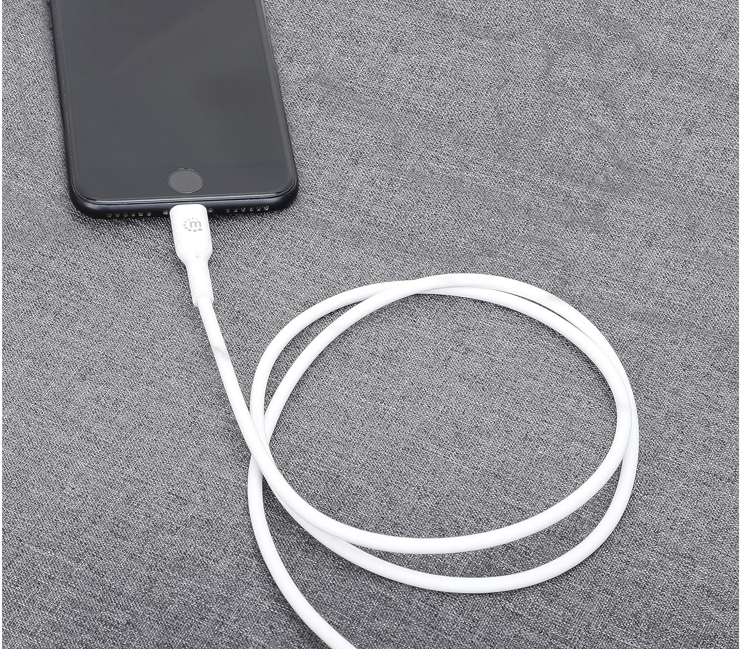 Manhattan 394529 USB-C to Lightning® Charging and Sync Cable 2 m White