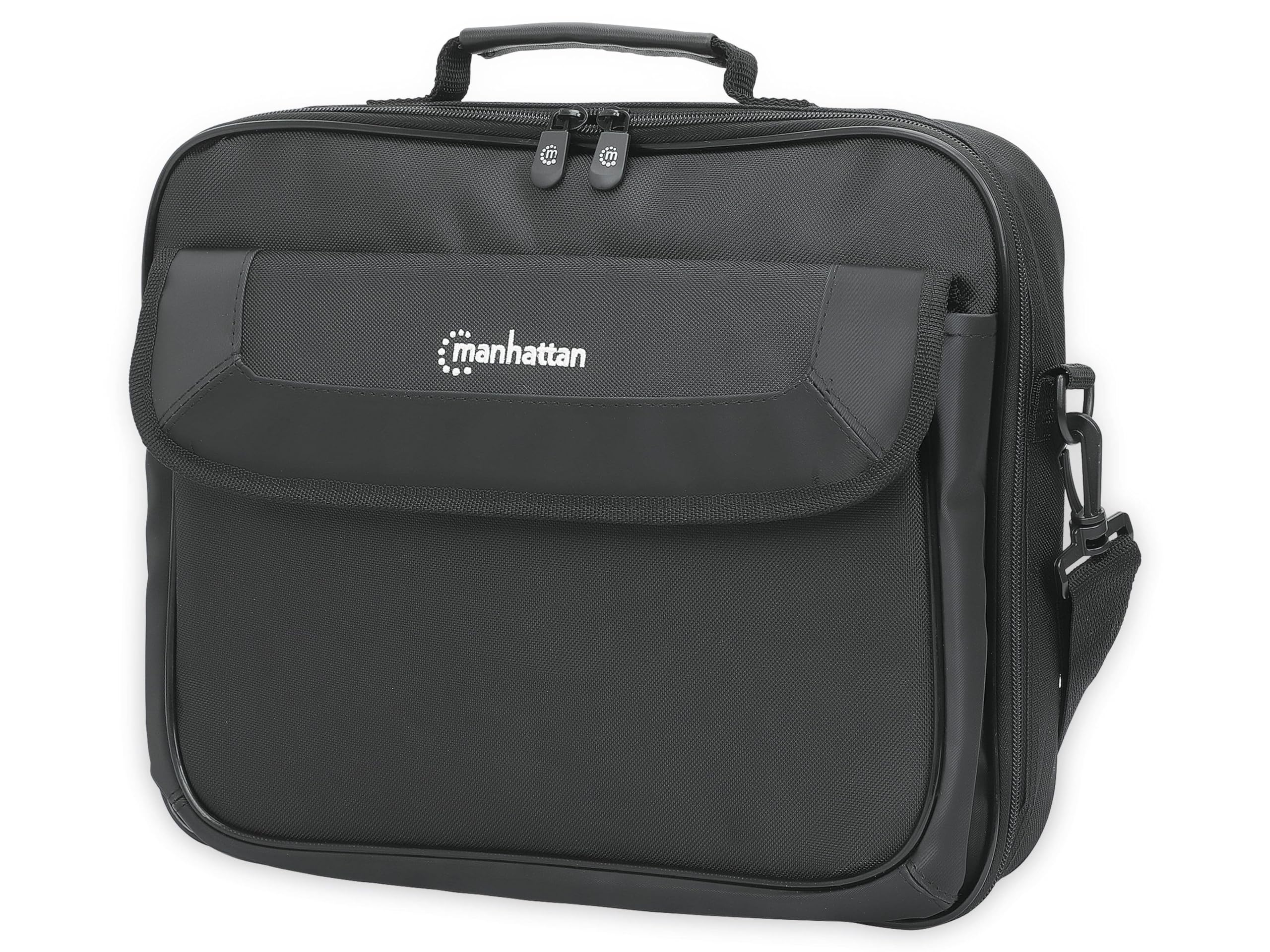 Manhattan Unisex's Cambridge Clamshell 14.1 inches Laptop Bag, Black, 14,1 Zoll