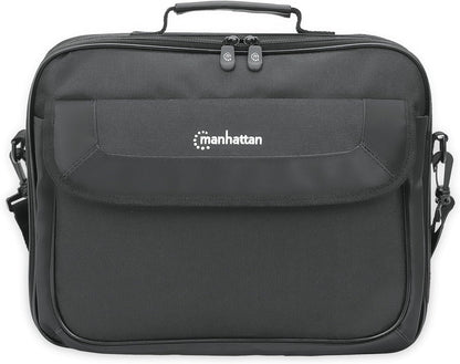 Manhattan Unisex's Cambridge Clamshell 14.1 inches Laptop Bag, Black, 14,1 Zoll