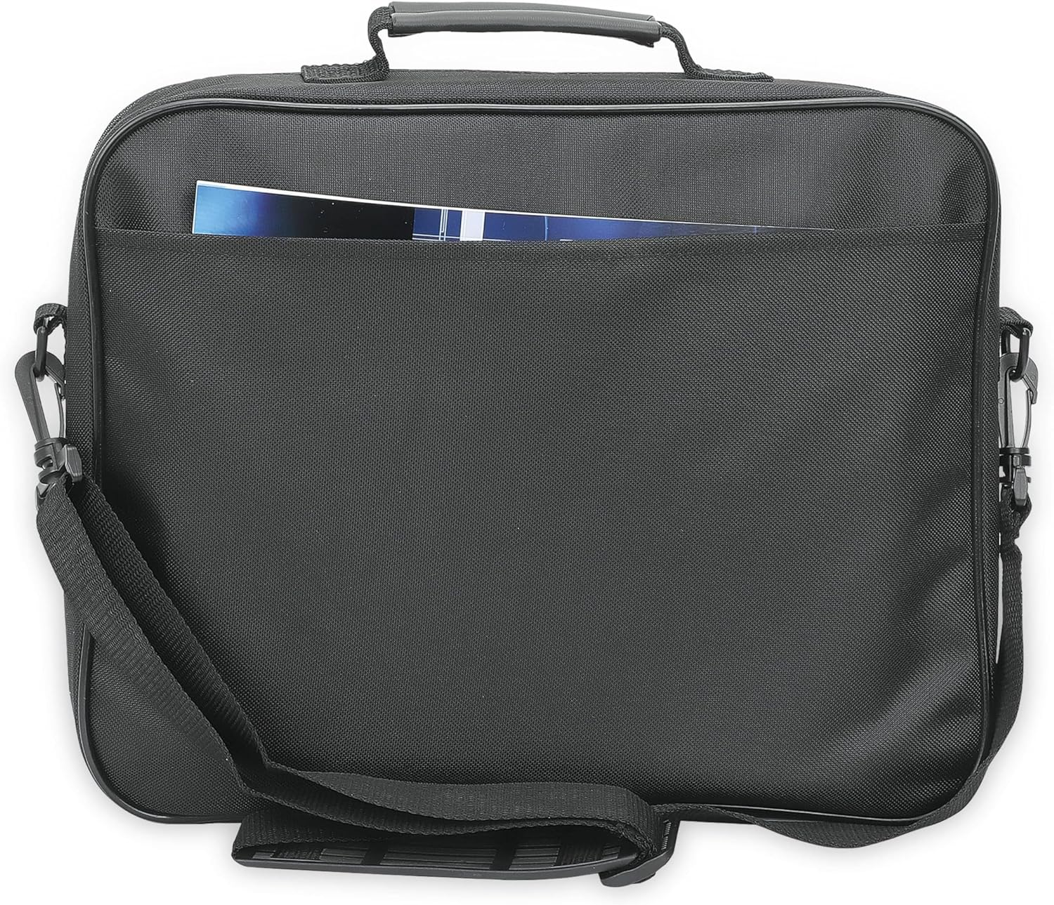 Manhattan Unisex's Cambridge Clamshell 14.1 inches Laptop Bag, Black, 14,1 Zoll