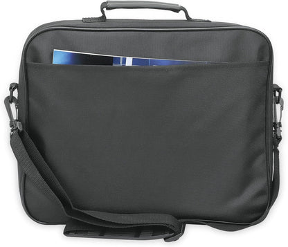 Manhattan Unisex's Cambridge Clamshell 14.1 inches Laptop Bag, Black, 14,1 Zoll