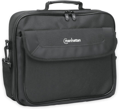 Manhattan Unisex's Cambridge Clamshell 14.1 inches Laptop Bag, Black, 14,1 Zoll