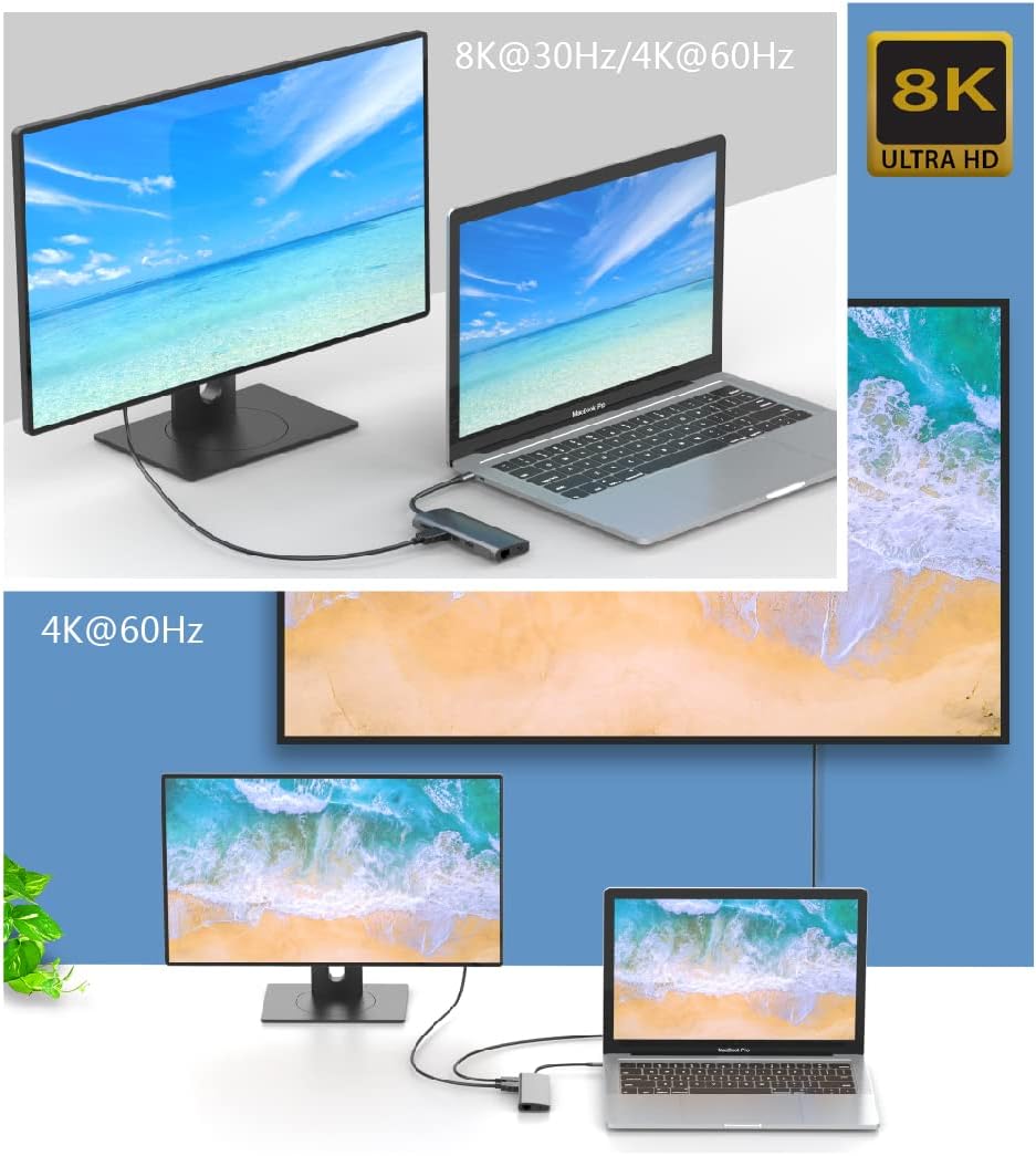 Adesso 9-in-1 USB-C Multi-Port Docking Station (TAA Compliant