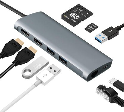 Adesso 9-in-1 USB-C Multi-Port Docking Station (TAA Compliant