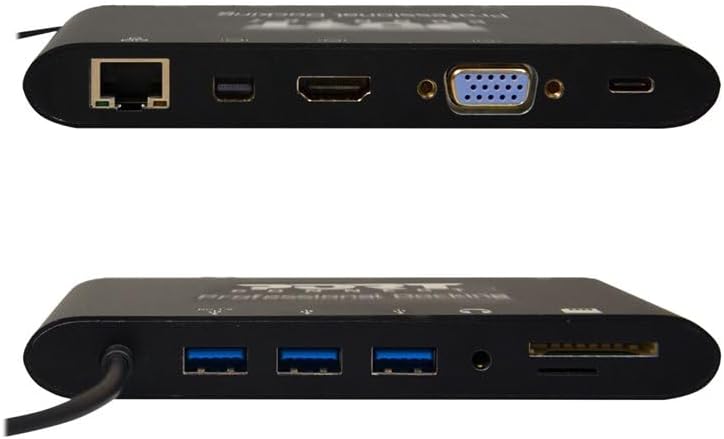 Port Connect - Estación de Acoplamiento (100 W, 4 K, USB-C, 100 W), Color Negro