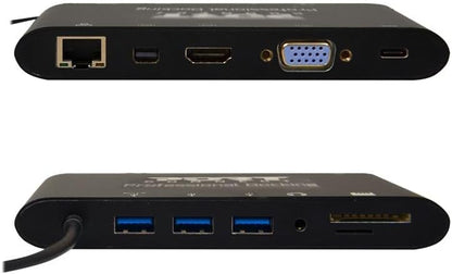 Port Connect - Estación de Acoplamiento (100 W, 4 K, USB-C, 100 W), Color Negro