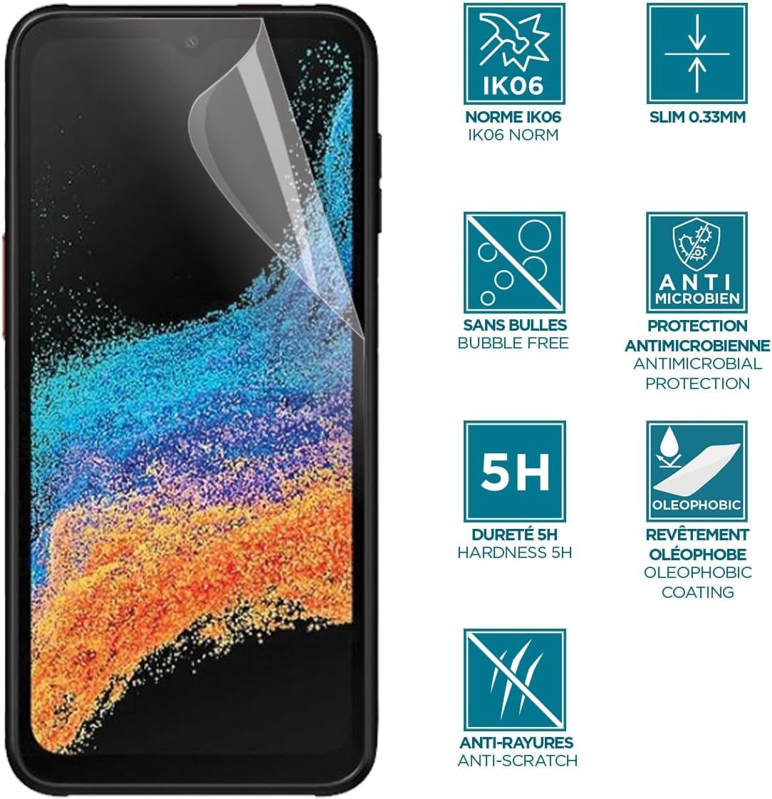 Mobilis - Accessories Mobility Screen Protector Anti-Shock IK06 Clear for Galaxy XCOVER 6 P