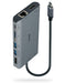 Lindy DST-Mini XT, USB-C Laptop Docking Station, Supports 2 Displays, 1x 4K / 2x Full HD, HDMI, DP, 2x USB-A 3.2 5Gbps, 1x USB-C Data & PD 3.0 100W, BC 1.2, Gigabit LAN, HP Mac Acer Dell Asus Lenovo