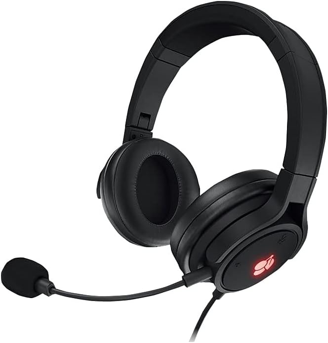 CHERRY HC 2.2 USB Wired Gaming Headset 7.1 Surround Sound Detachable Microphone Black JA-2200-2