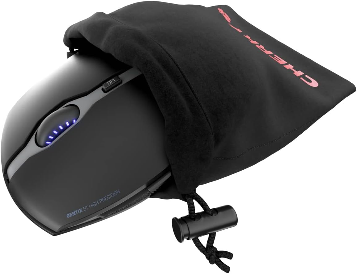 CHERRY GENTIX BT, wireless Bluetooth mouse, multi-device function for up to 3 end devices, switchable resolution (1000/2000 dpi), 7 buttons and scroll wheel, battery-operated