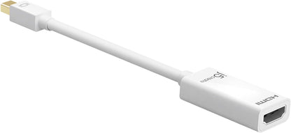 j5create Mini DisplayPort to 4K HDMI Adapter | Dual-Mode DisplayPort Adapter | Supports Resolutions up to 4K Ultra HD and 3D video | Compatible with Mac and PC