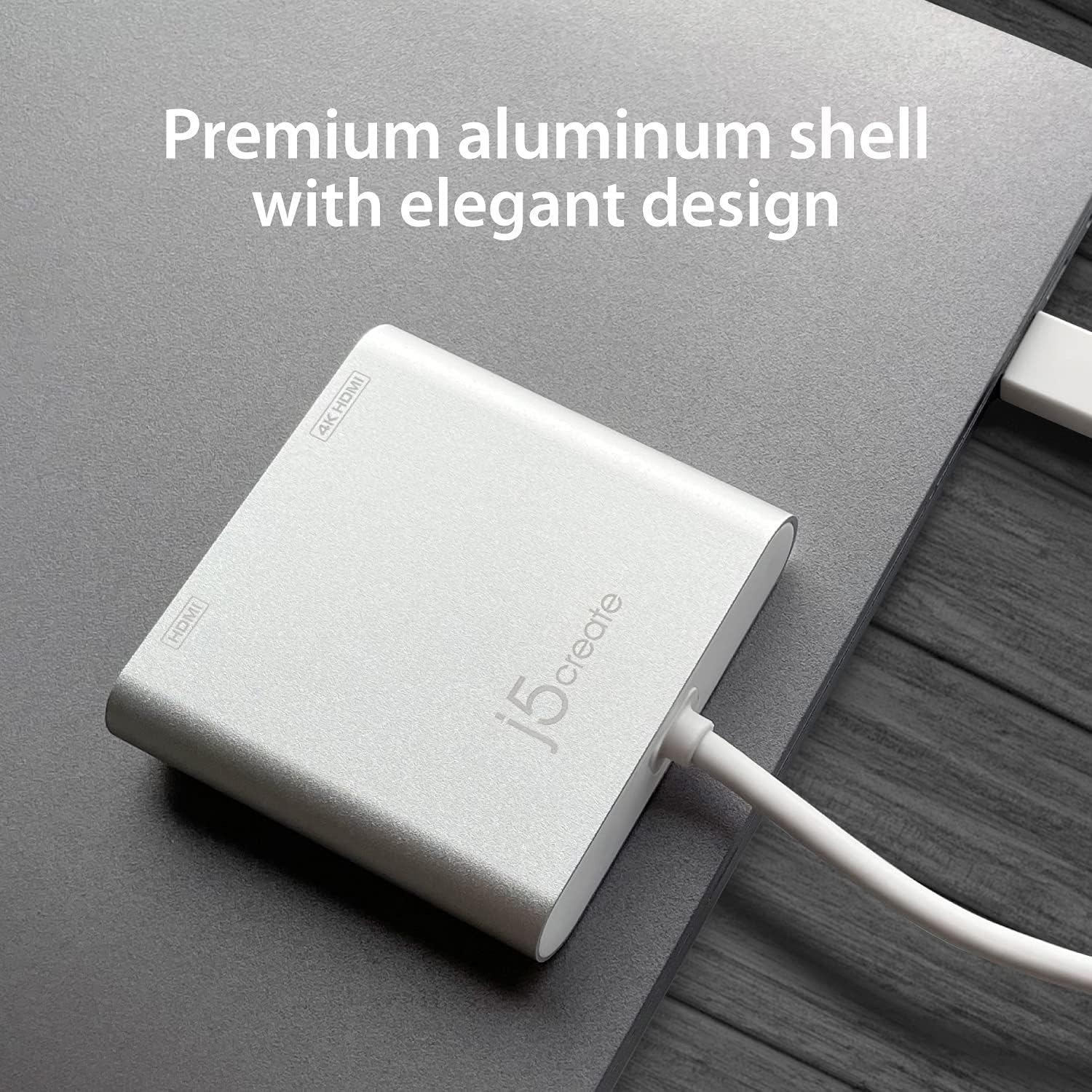 j5create USB Type A to Dual HDMI Adapter - Dual HDMI Multi Display Convertor | 4K Ultra HD + 1080p Full HD | Compatible with Windows, Mac, MacBook (JUA365
