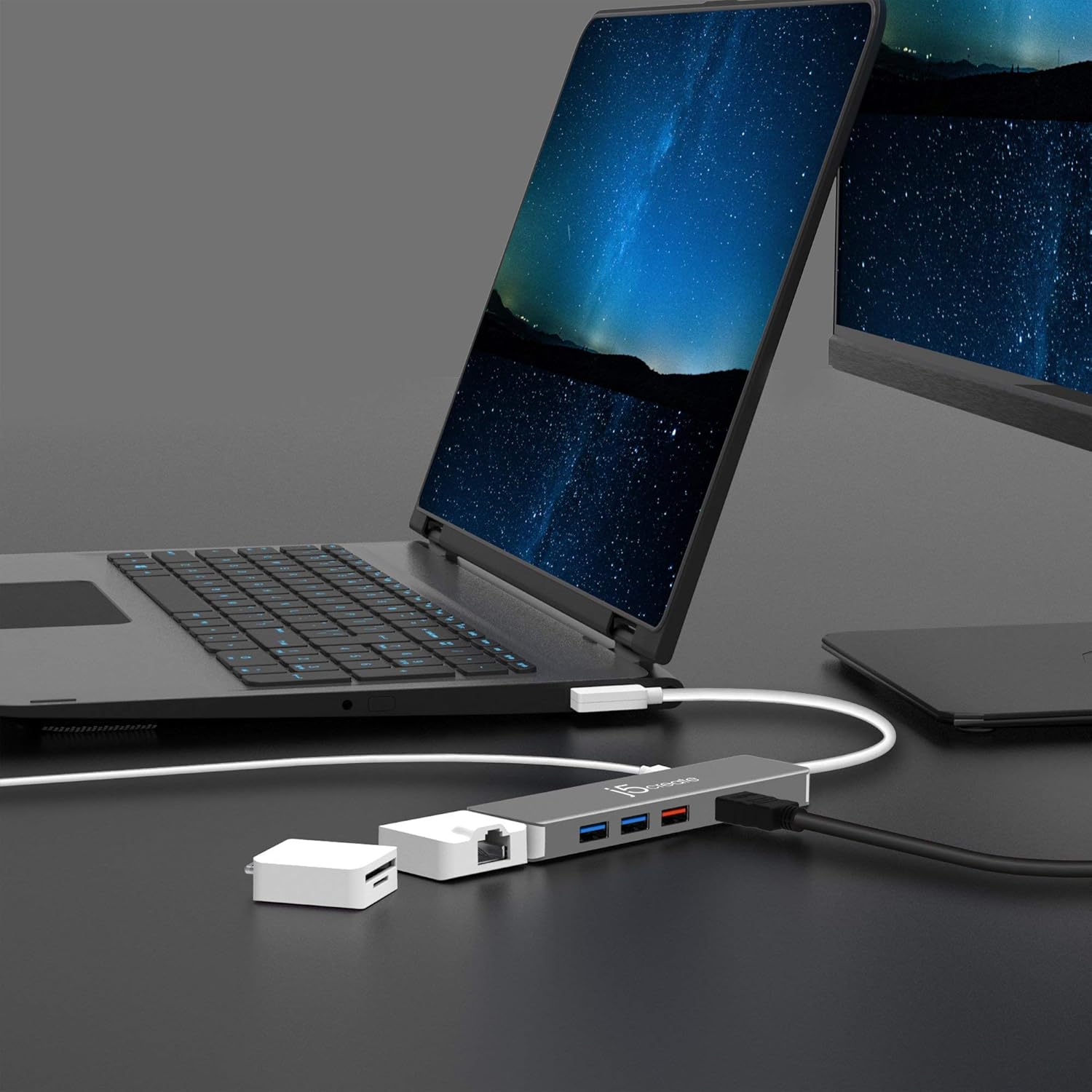 J5Create USB-C Modular Multi-Adapter with 2 Detachable Kits - Featuring SuperSpeed+ USB™ 3.1 Gen 2 with data transfer speeds up to 10 Gbps, Windows/macOS/Chrome OS Compatible