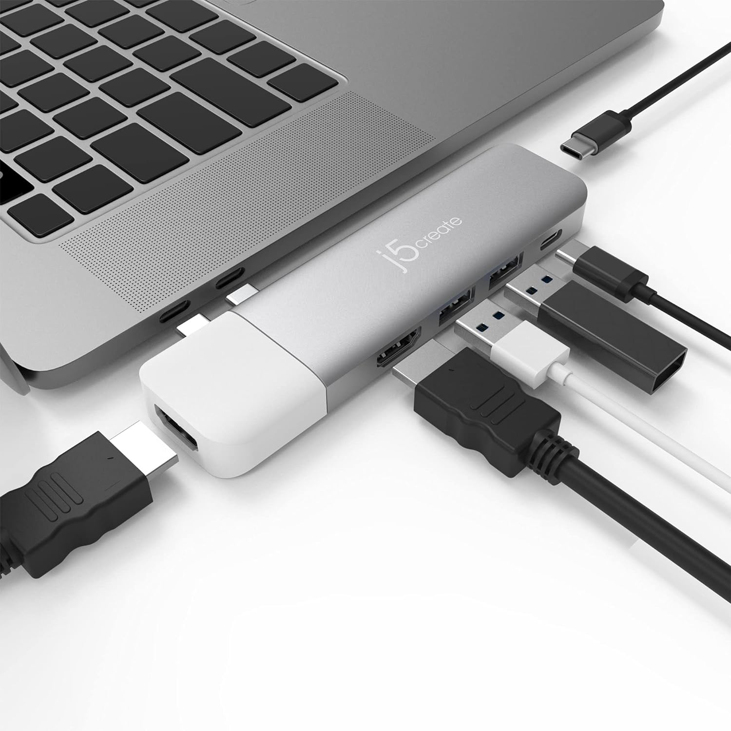 J5Create ULTRADRIVE Kit USB-C Dual-Display 8-in-1 Modular Dock - 2 Detachable Modules - Perfect for MacBook / MacBook Air / MacBook Pro