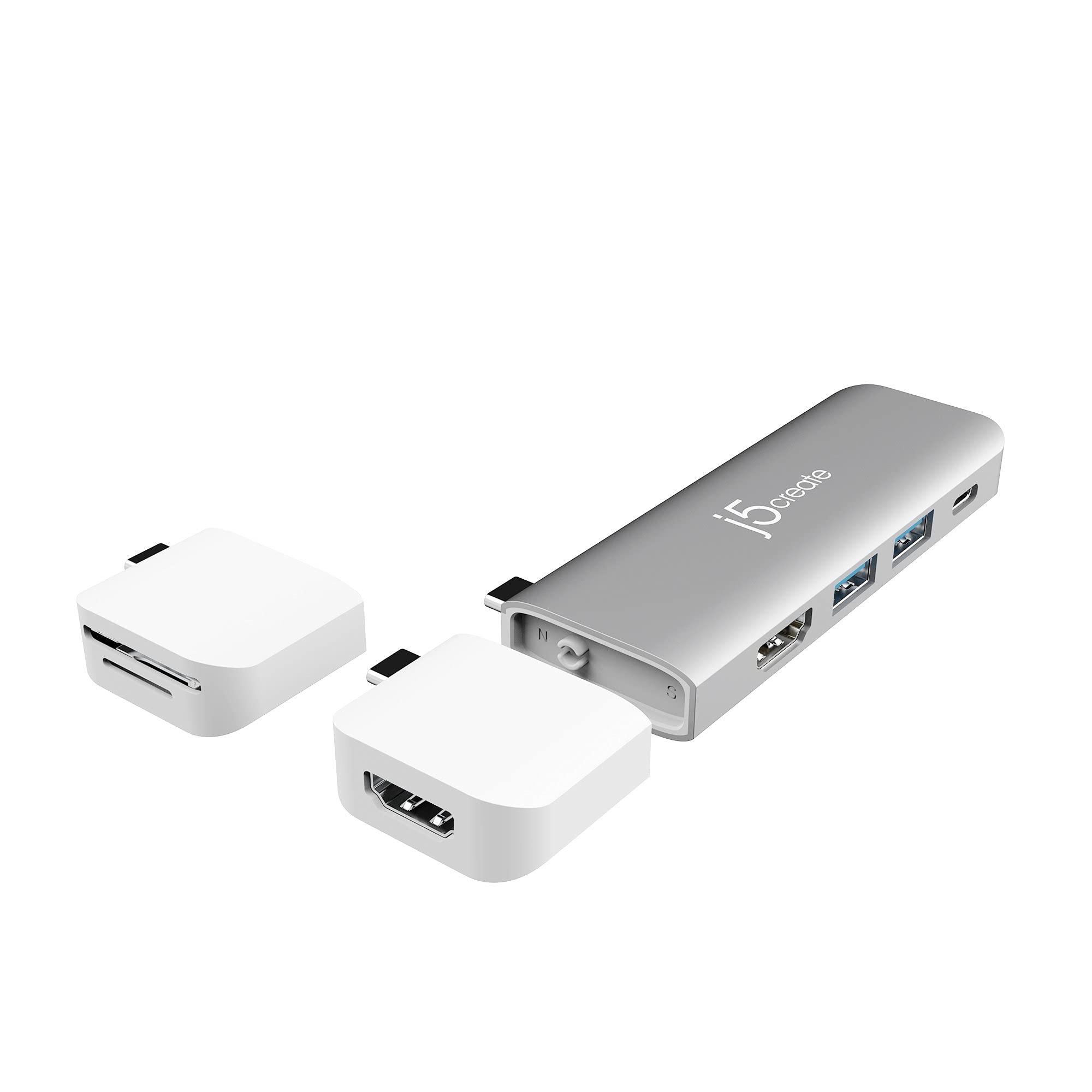 J5Create ULTRADRIVE Kit USB-C Dual-Display 8-in-1 Modular Dock - 2 Detachable Modules - Perfect for MacBook / MacBook Air / MacBook Pro