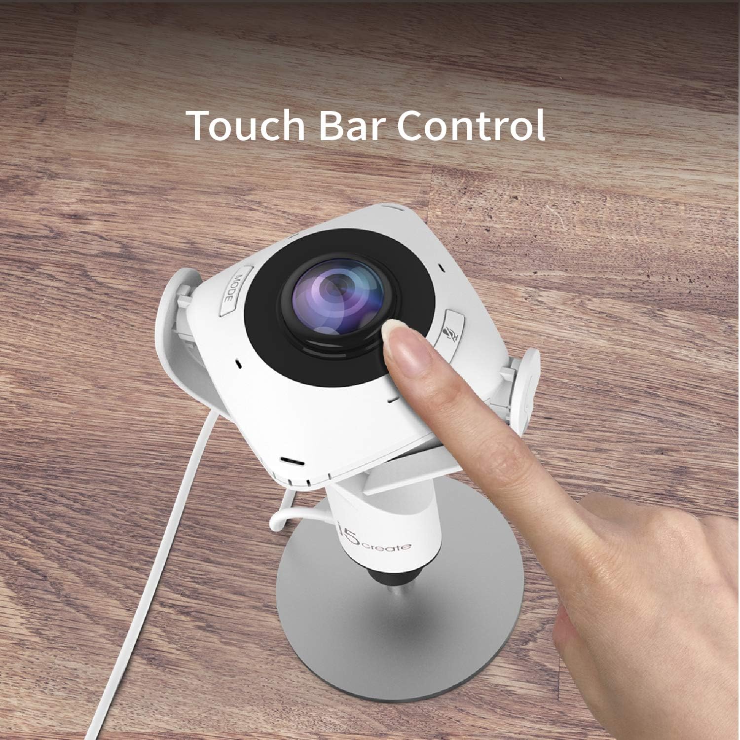 j5create 360 Degree All Around Meeting Webcam - 1080P HD Video Conference Camera with High Fidelity Microphone, USB-C | for Video Conferencing, Online Classes, and Collaboration (JVCU360