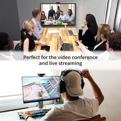 j5create Webcam 4K Ultra HD + Remote Control Digital Zoom 5X Black