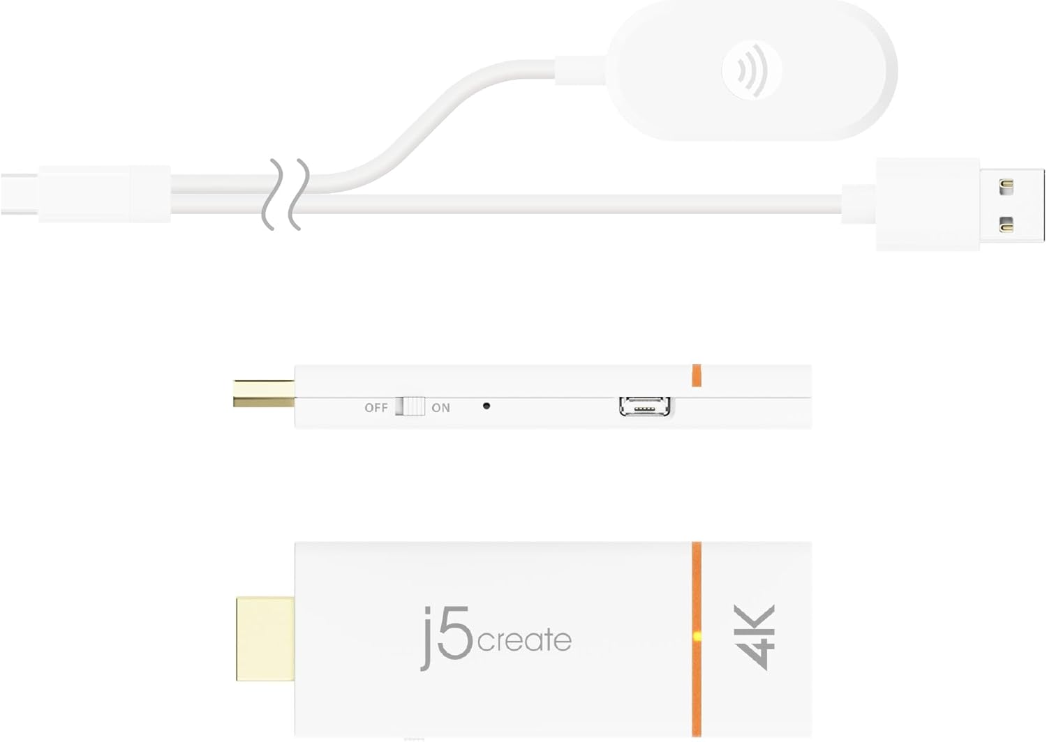 j5create JVAW76-N Étendeurs sans fils ScreenCast 4K HDMI™