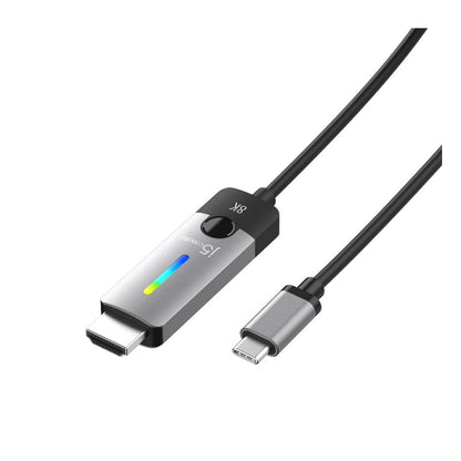 j5create JCC157 1.8m USB-C to 8K HDMI Cable - Grey
