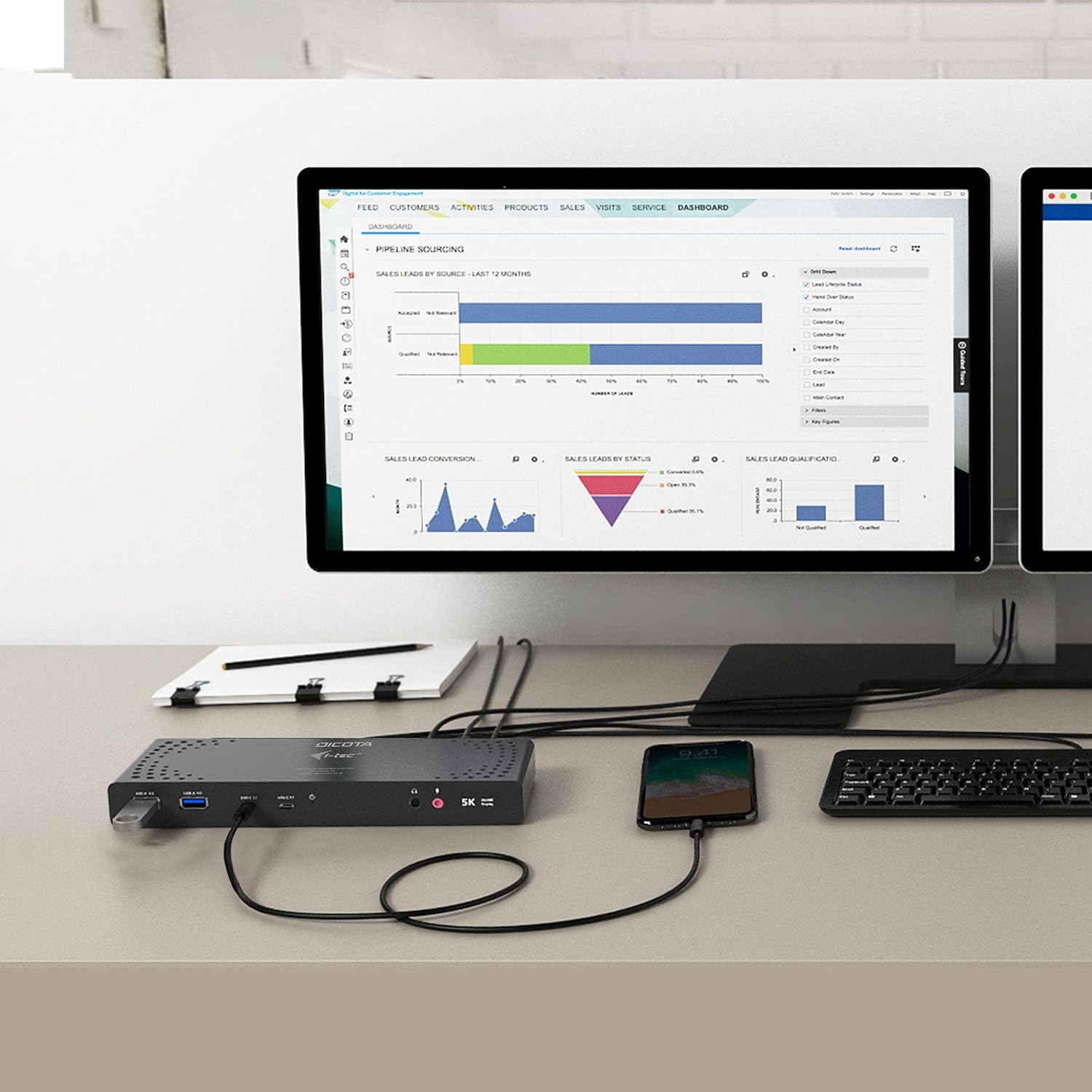 Dicota USB-C 13-IN-1 DOCKING STATION 5K HDMI/DP PD 65W (UK