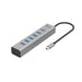 i-tec USB-C hub 7-Port - 30 cm Cable, 7X USB-A 3.2 Gen1 with BC 1.2 Fast Charging Support (up to 7.5 W per Port