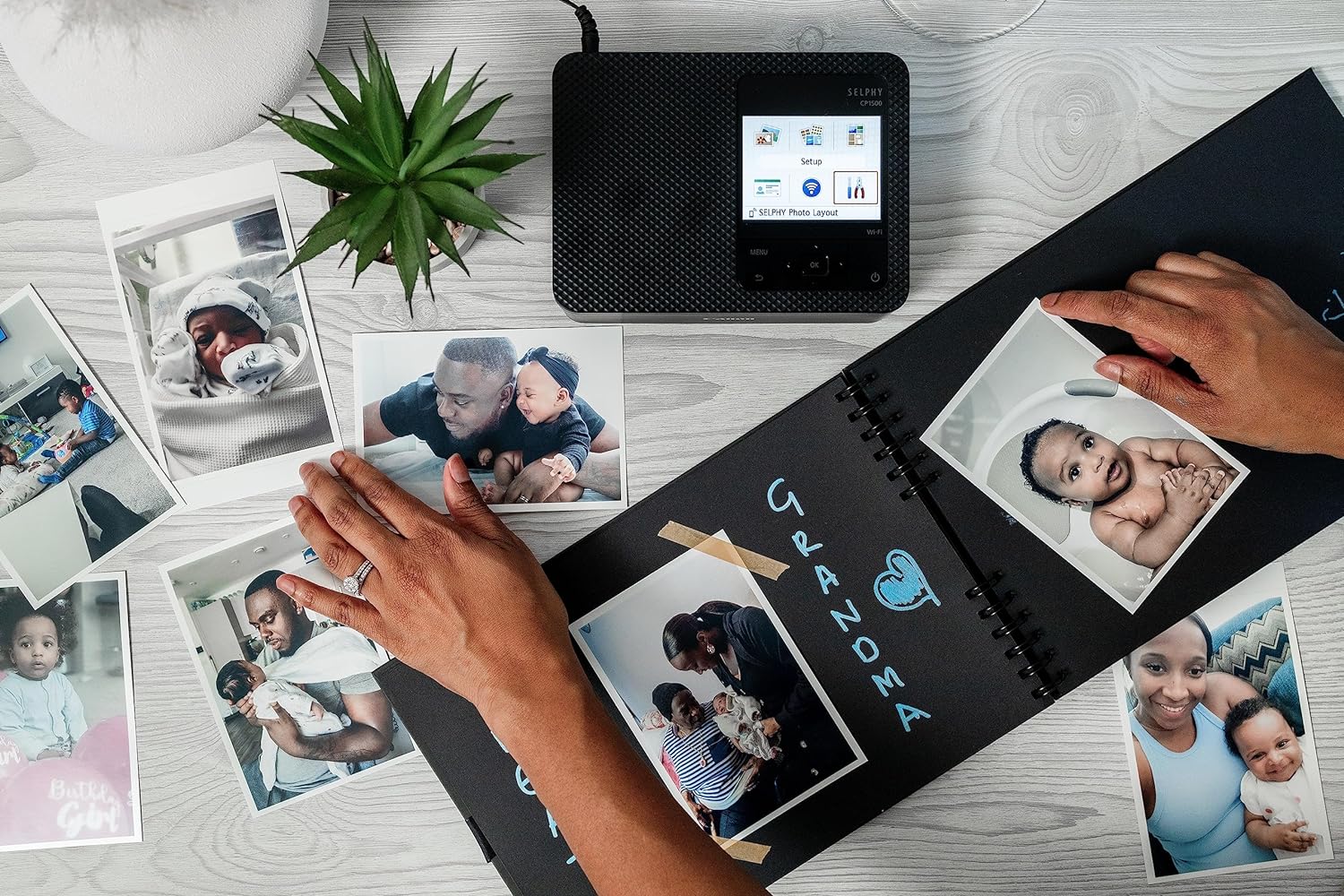 Canon SELPHY CP1500 Colour Portable Photo Printer - Print long-lasting photos with this easy to use, fast and compact wireless printer