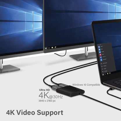 ALOGIC USB-C to Dual DisplayPort Adapter - 4K - 30 Hz
