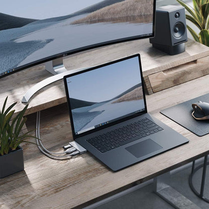 ALOGIC USB C Hub, 4K HDMI, 60W USB C Laptop Charging, USB C to 3.5mm, 1 USB A, Dock Nano Mini, Compatible with iPad Pro/Air 2020 (Thunderbolt 3 Compatible