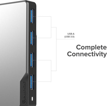 ALOGIC USB-C Fusion Swift Hub, 4-in-1 Type C Adapter, USB A 3.0 data rate of 5Gbps, Compatible with MacBook Pro/Air and iPad Pro/Air
