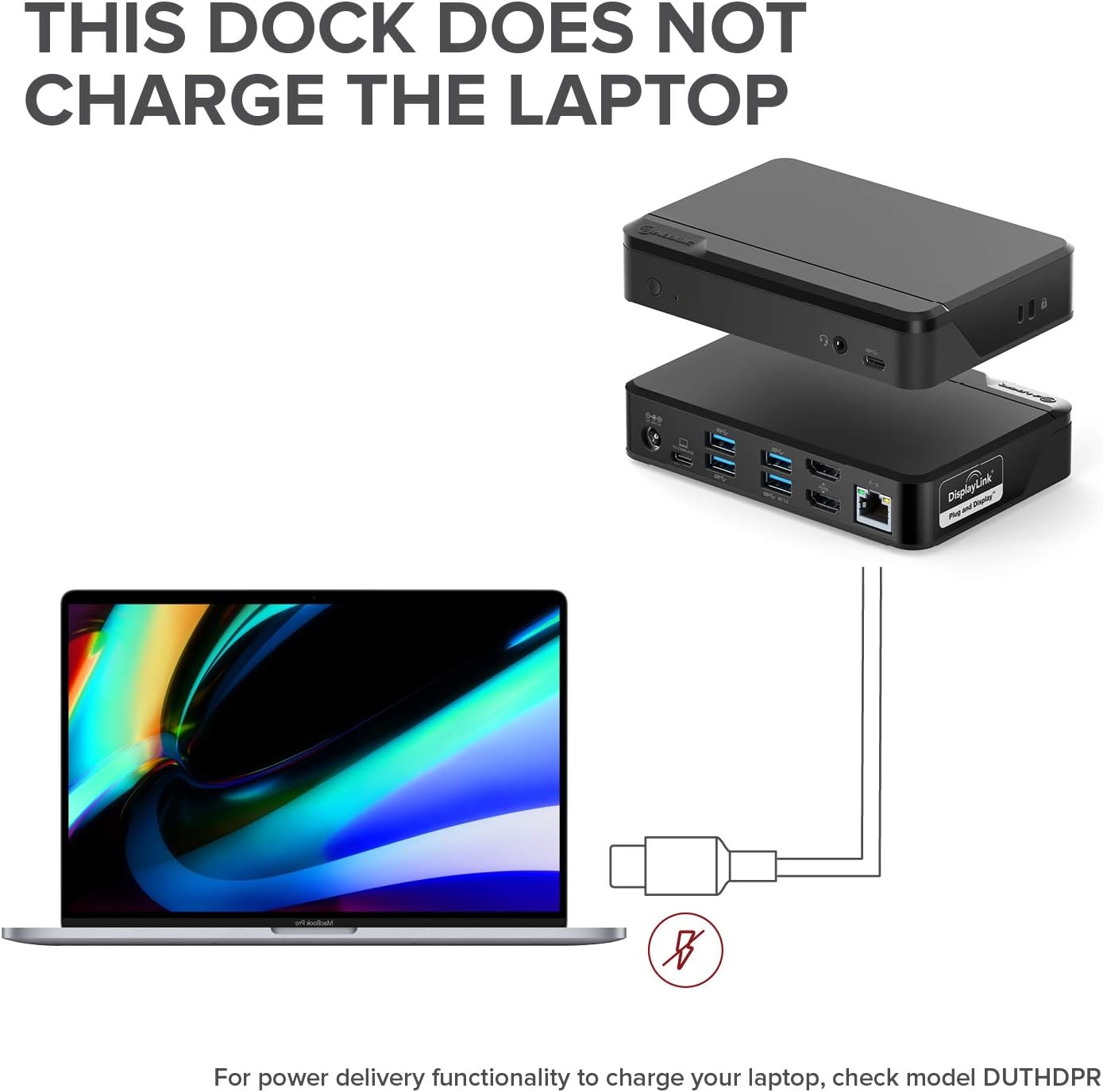 ALOGIC Universal Twin HD Docking Station, USB-C & USB-A Compatible - Dual Display 1080p@60Hz, 2x HDMI, 1 x USB-C 3.1(5G), 4 x USB-A 3.0(5G), 1 x Audio, 1 x Gigabit Ethernet Lock slot– DUTHD