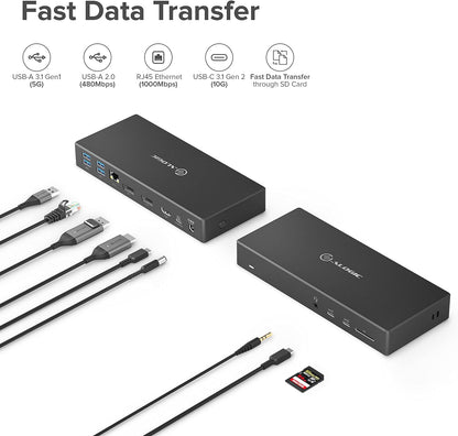 ALOGIC MA3 - Triple Display Docking Station, USB-C Dock with 100W Power Delivery