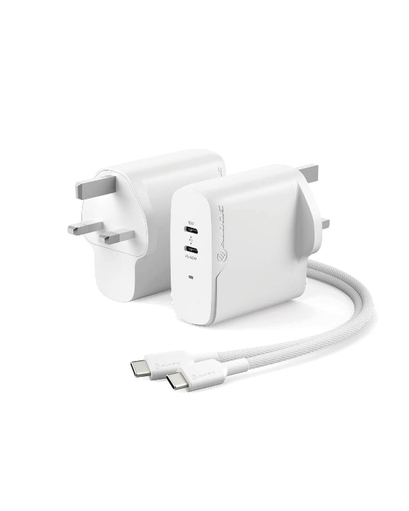 Alogic 2X63 Rapid Power 2 Port 63W Gan Charger Usb-C (45W) + Us